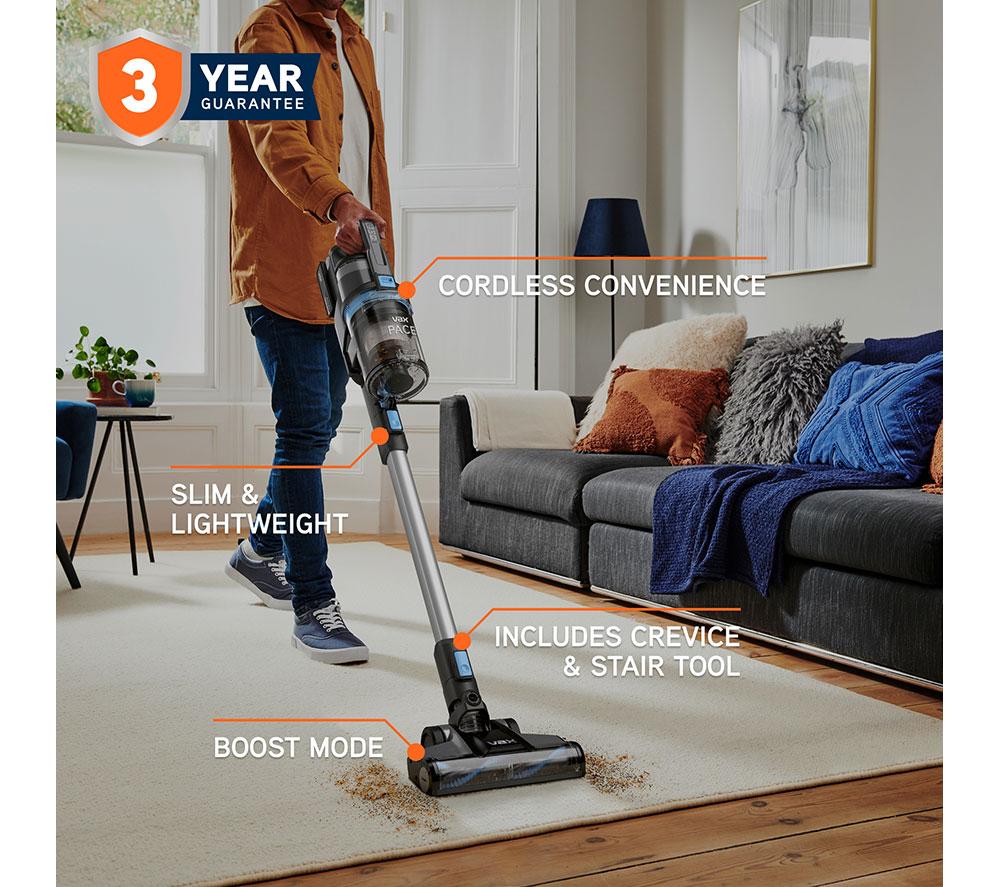VAX Pace Plus CLSV-PAKA Cordless Vacuum Cleaner - Graphite & Silver image number 2 of 10