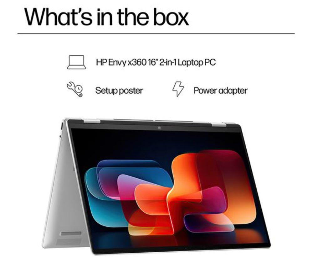 HP ENVY x360 16-ac0501na 16" 2 in 1 Refurbished Laptop - Intel&reg; Core&trade; Ultra 7, 512 GB SSD, Silver (Excellent Condition) image number 27 of 33