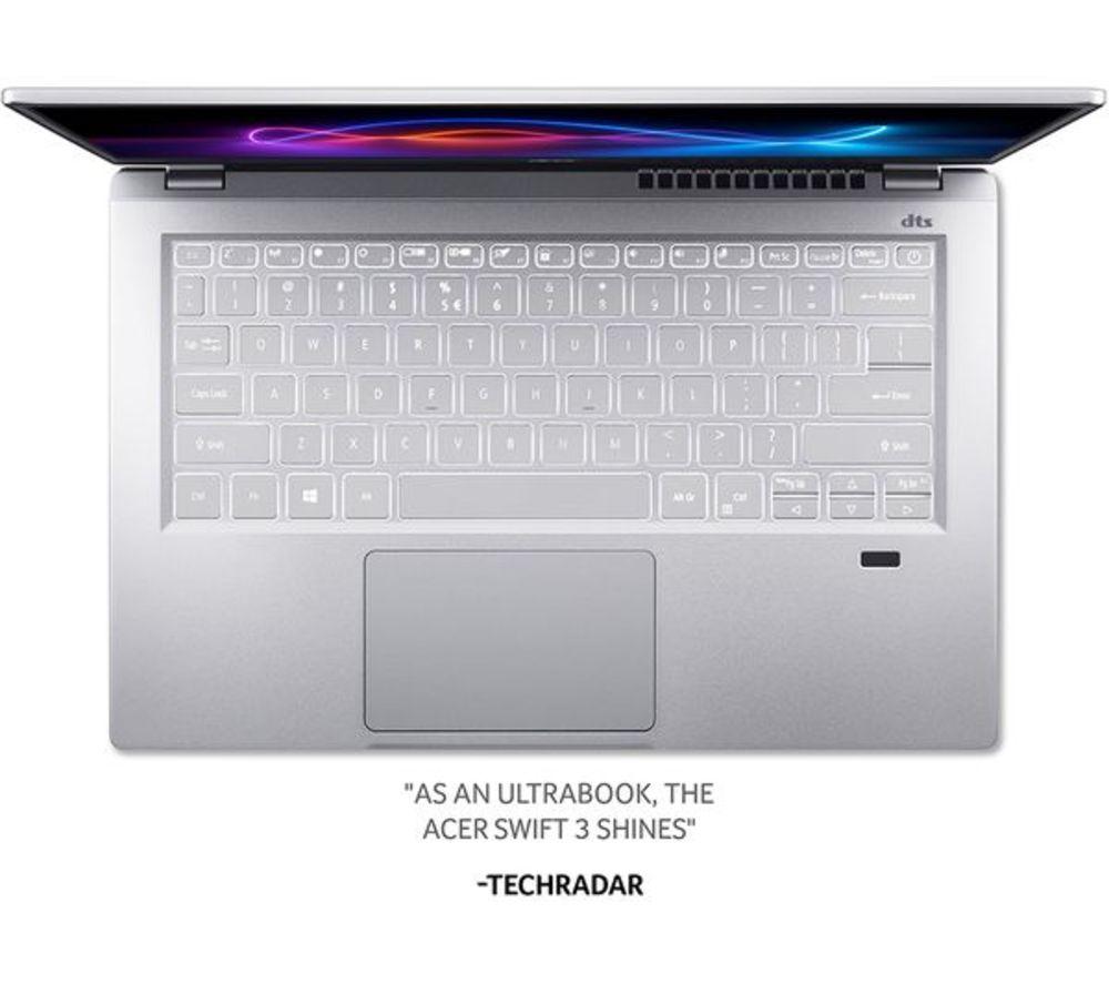 ACER Swift 3 14" Refurbished Laptop - AMD Ryzen 7, 1 TB SSD, Silver (Excellent Condition) image number 3 of 10