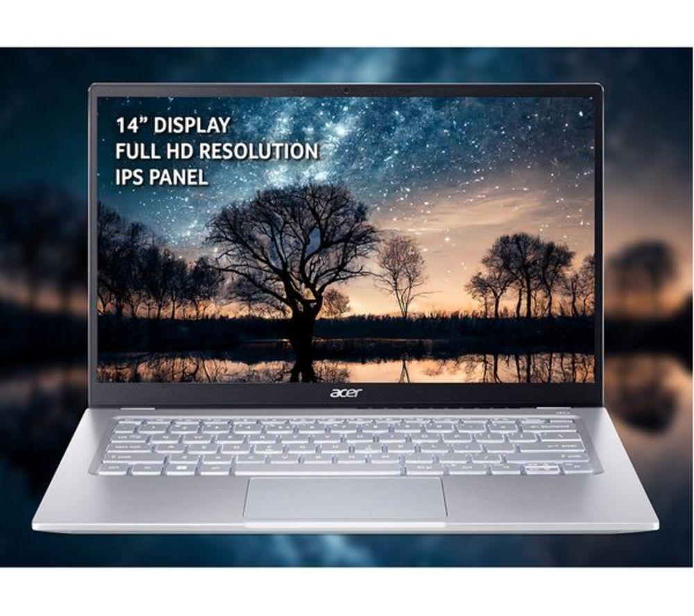 ACER Swift 3 14" Refurbished Laptop - AMD Ryzen 7, 1 TB SSD, Silver (Excellent Condition) image number 5 of 10