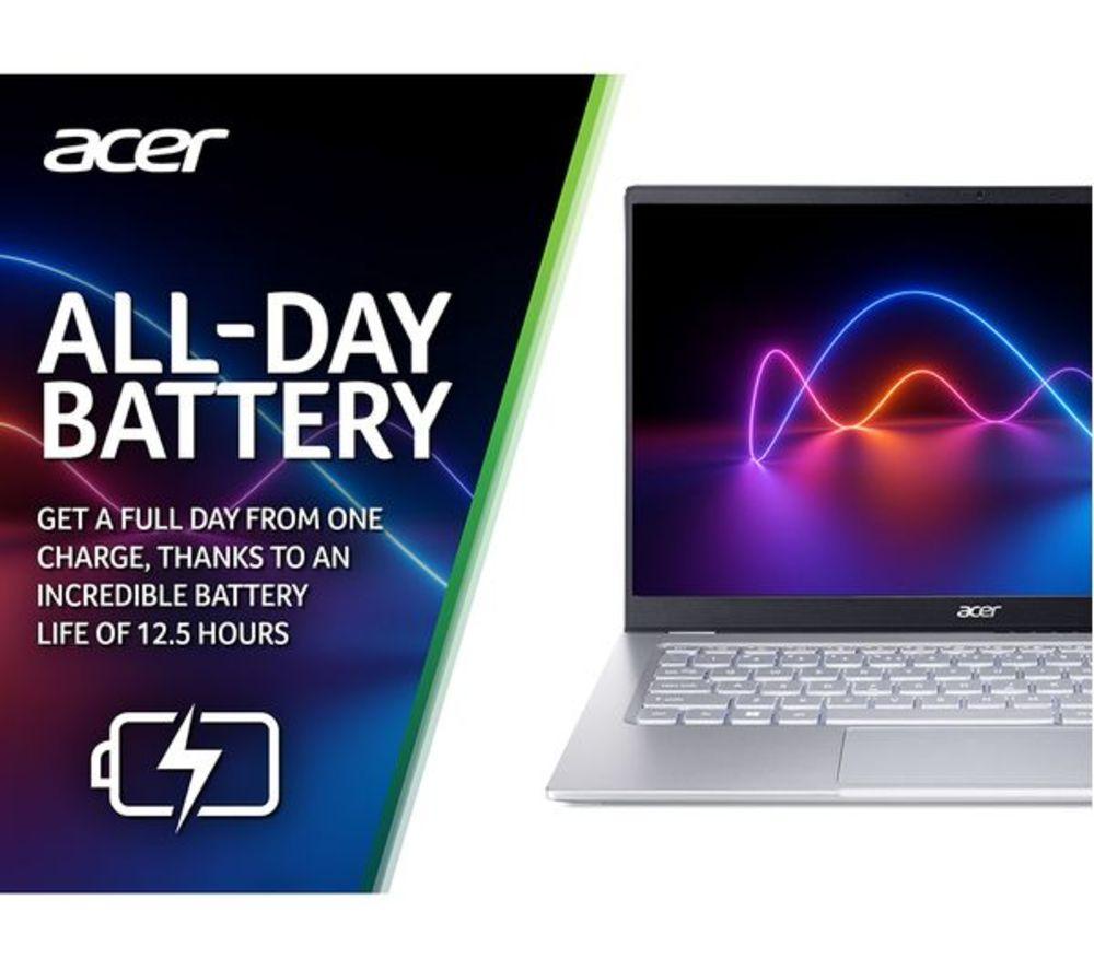 ACER Swift 3 14" Refurbished Laptop - AMD Ryzen 7, 1 TB SSD, Silver (Excellent Condition) image number 8 of 10