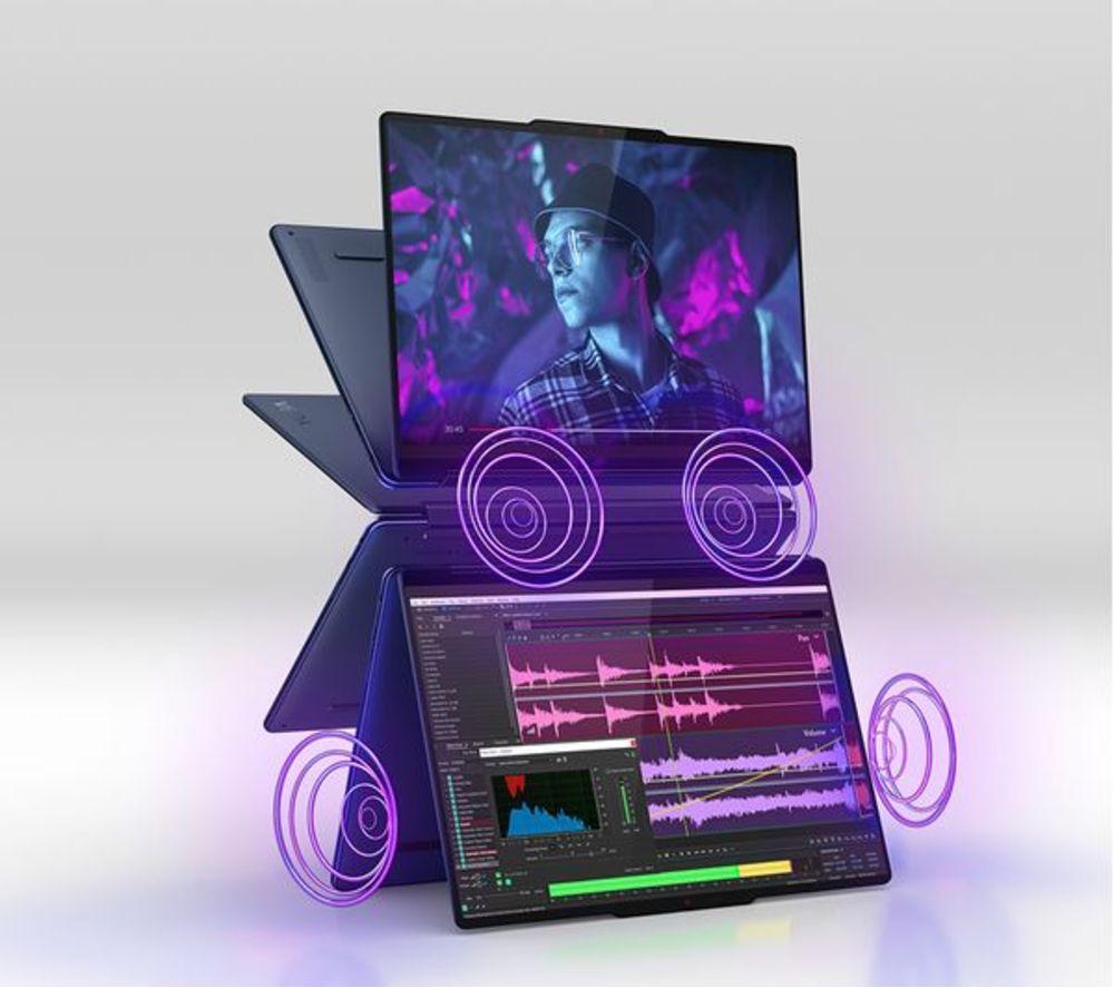 LENOVO Yoga 9 14" 2 in 1 Refurbished Laptop - Intel&reg; Core&trade; Ultra 7, 1 TB SSD, Cosmic Blue (Very Good Condition) image number 13 of 13