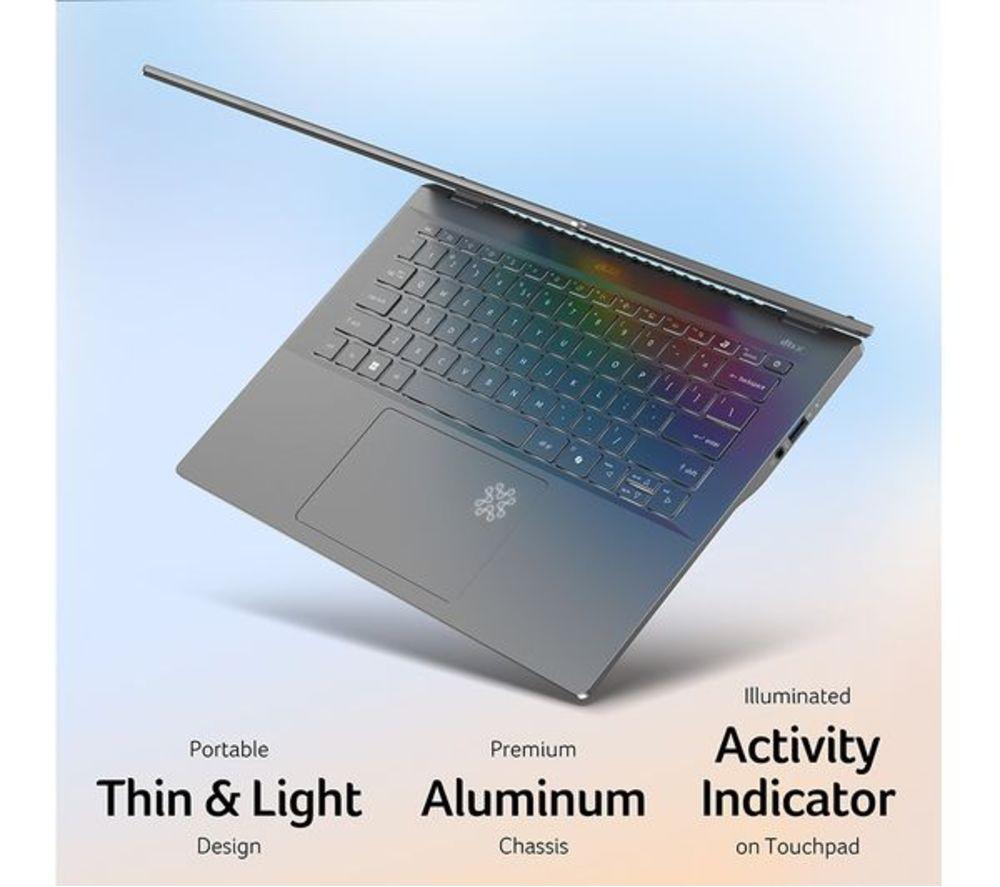 ACER Swift 14 AI 14" Refurbished Laptop, Copilot+ PC - Snapdragon X Plus, 1 TB SSD, Silver (Very Good Condition) image number 6 of 9