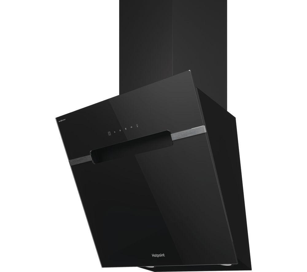 HOTPOINT DropProtect PHVS 61F LT DP K Chimney Cooker Hood - Black image number 2 of 6