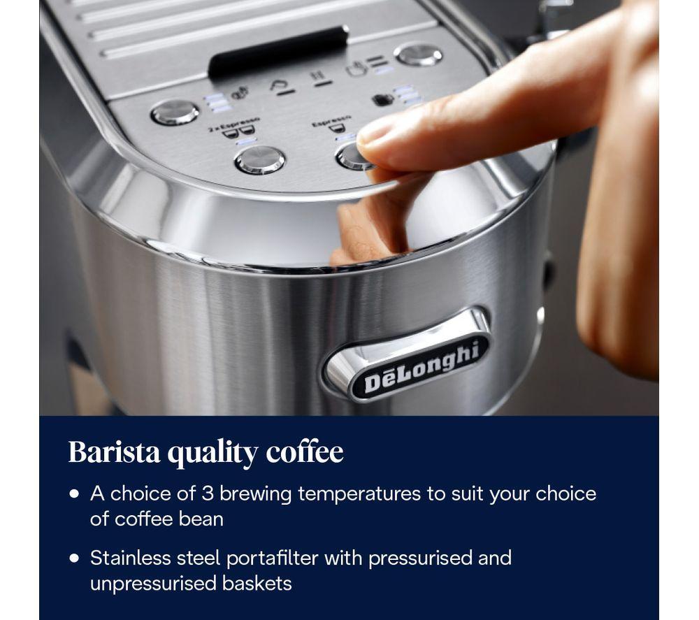 DELONGHI Dedica Maestro Plus EC950.M Coffee Machine - Silver image number 3 of 6