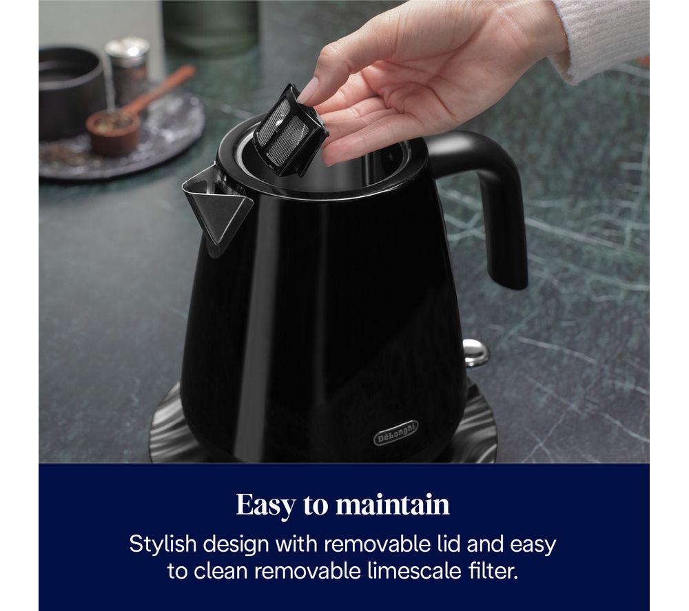 DELONGHI Eclettica KBY3001.BK Jug Kettle - Black image number 4 of 8