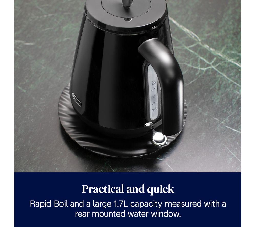 DELONGHI Eclettica KBY3001.BK Jug Kettle - Black image number 5 of 8
