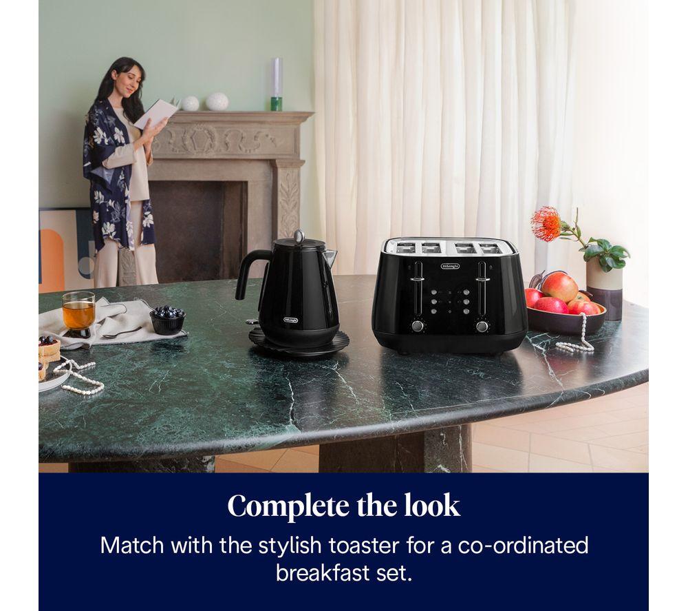 DELONGHI Eclettica KBY3001.BK Jug Kettle - Black image number 7 of 8