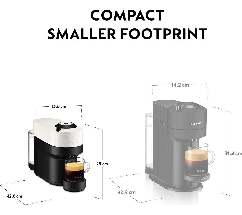 NESPRESSO by Krups Vertuo Pop Barista Bundle XN920141 Smart Coffee Machine - Coconut White image number 6 of 6