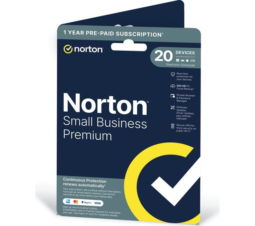 NORTON Small Business Premium - 1 year for 20 devices