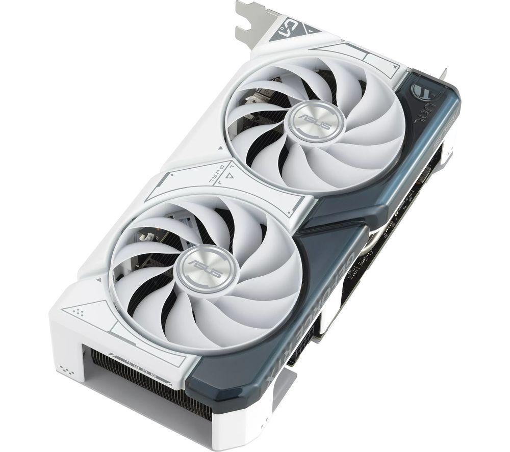 ASUS GeForce RTX 4060 8 GB Dual OC Graphics Card - White image number 3 of 5