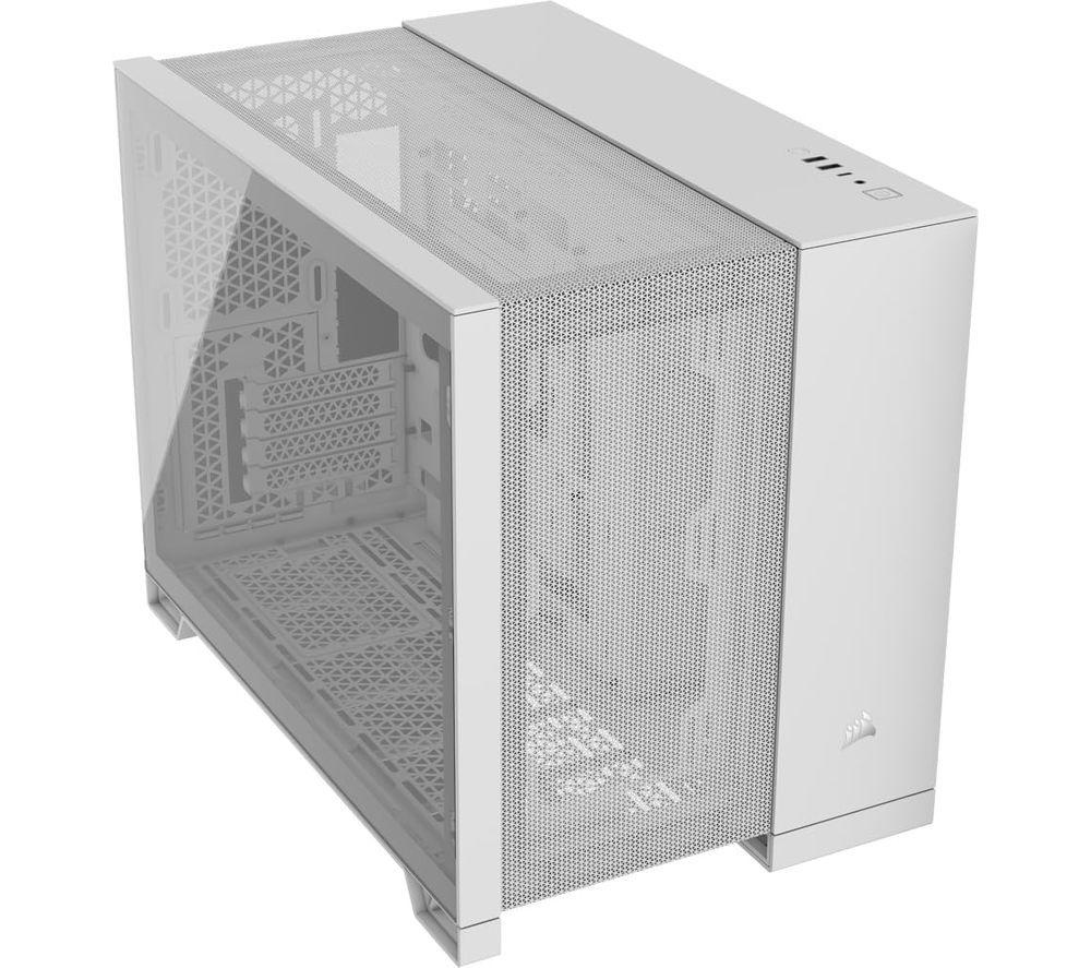 CORSAIR 2500X Airflow Micro-ATX Mid Tower PC Case - White