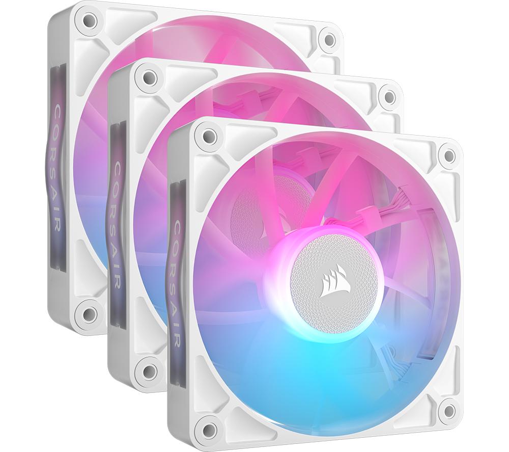 CORSAIR iCUE Link RX RGB Series 120 mm Case Fan - RGB LED, White Triple Pack image number 11 of 17