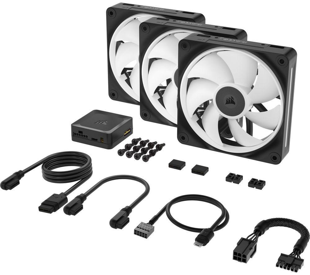CORSAIR iCUE Link LX RGB Series 120 mm Case Fan - RGB LED, Triple Pack image number 7 of 7