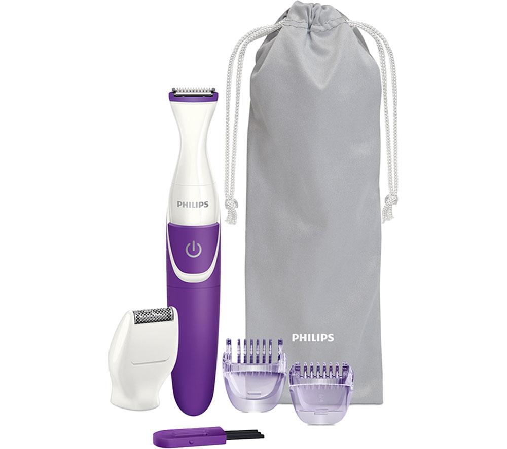 PHILIPS Essential BRT383/15 Bikini Trimmer - White & Purple