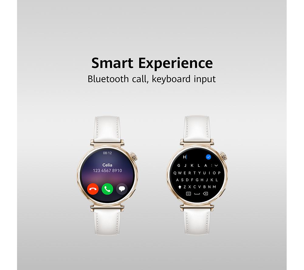 HUAWEI Watch GT 5 - Gold, White Leather Strap, 41 mm image number 5 of 8