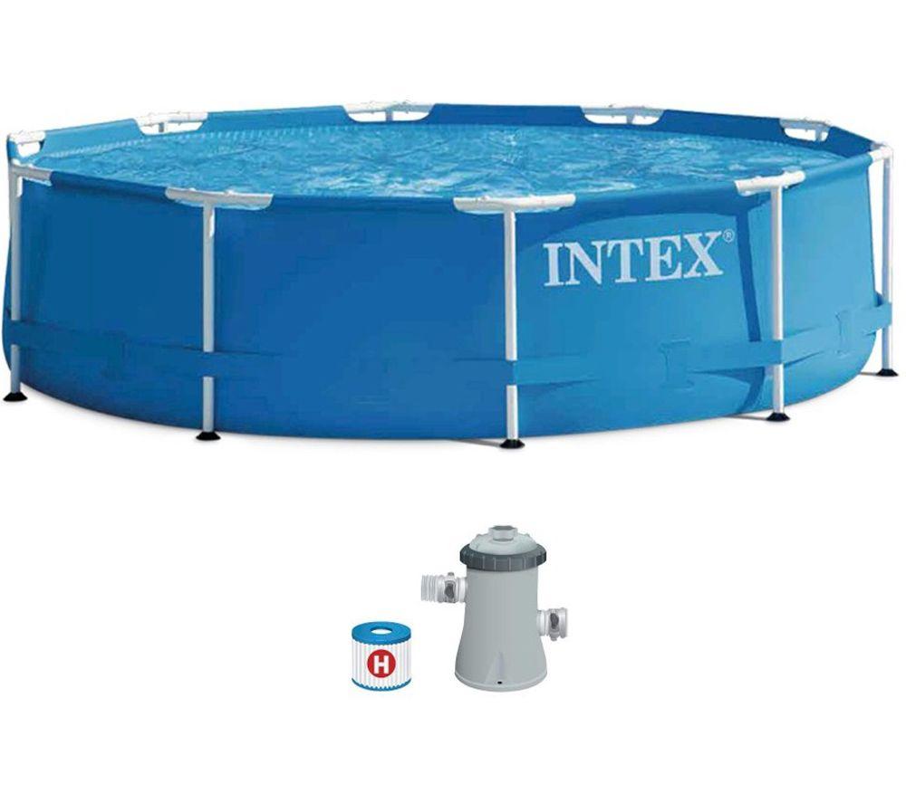 INTEX Metal Frame Swimming Pool Set - Blue image number 4 of 5