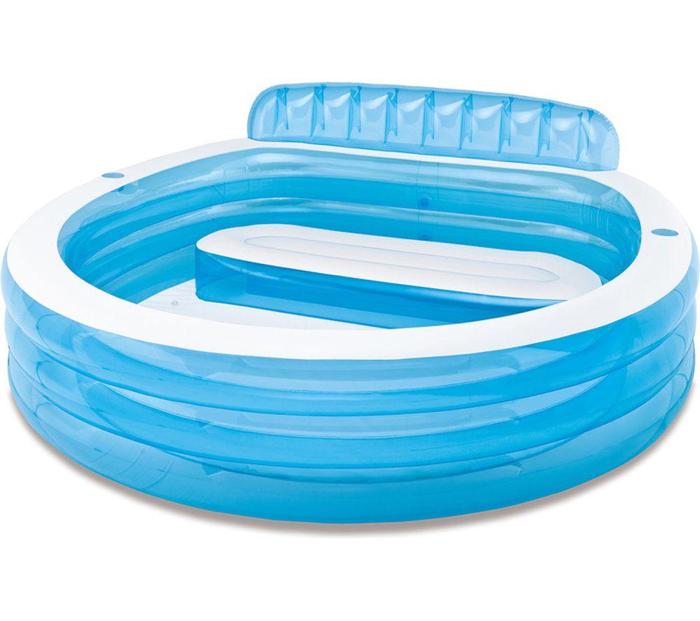 INTEX Swim Center Family Lounge Pool - Blue image number 2 of 5