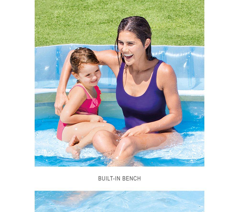 INTEX Swim Center Family Lounge Pool - Blue image number 4 of 5