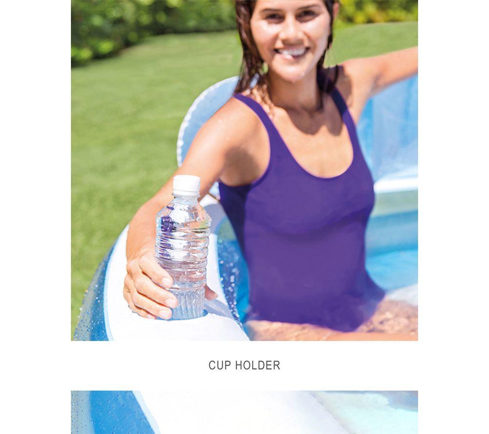 INTEX Swim Center Family Lounge Pool - Blue image number 5 of 5