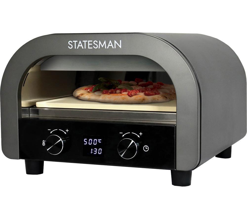 STATESMAN SKPO0E13B Pizza Oven - Silver & Black image number 3 of 5