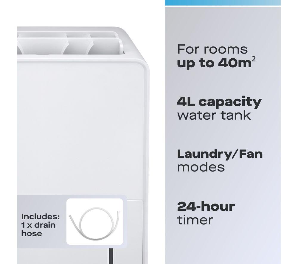 DAEWOO COL1614GE Portable Dehumidifier - White image number 2 of 7