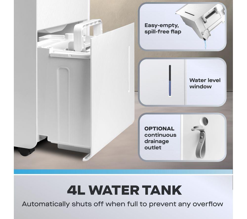 DAEWOO COL1614GE Portable Dehumidifier - White image number 4 of 7