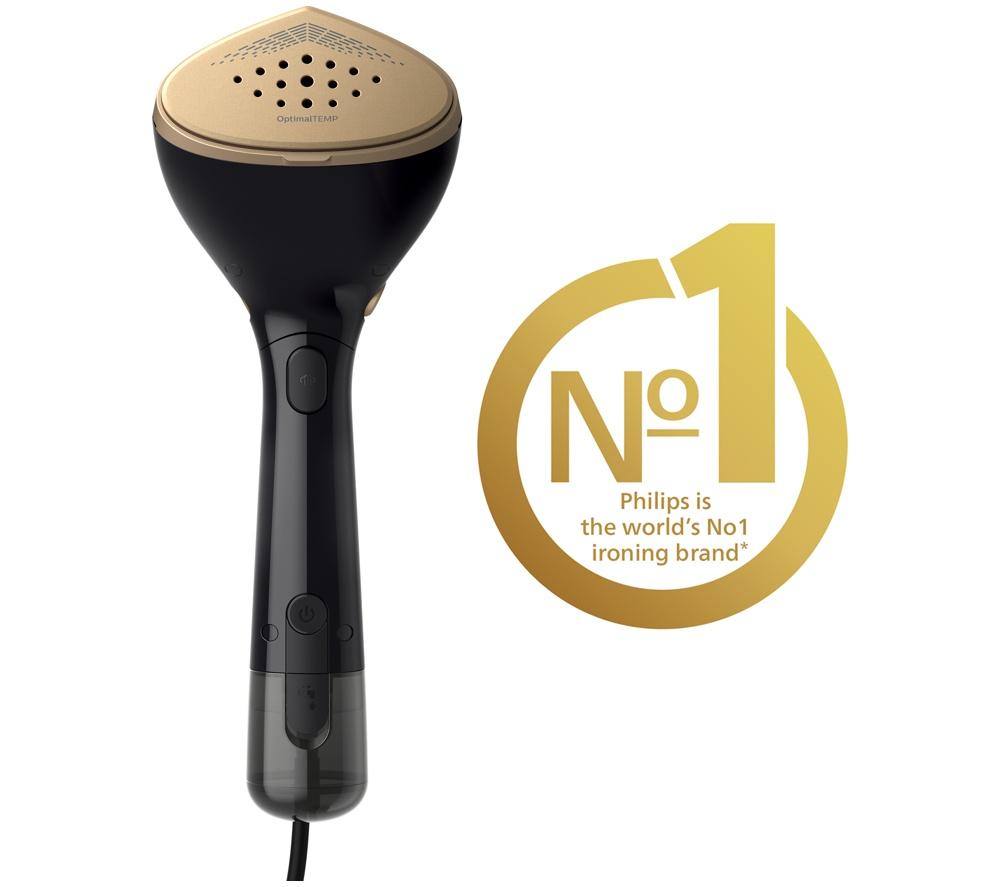 PHILIPS 7000 Series STH7060/86 Clothes Steamer - Black & Gold image number 2 of 10