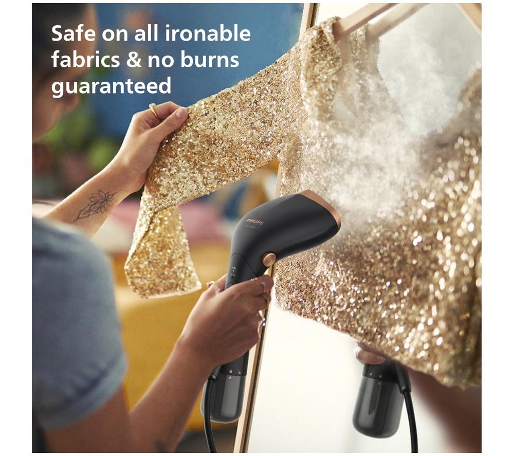 PHILIPS 7000 Series STH7060/86 Clothes Steamer - Black & Gold image number 5 of 10