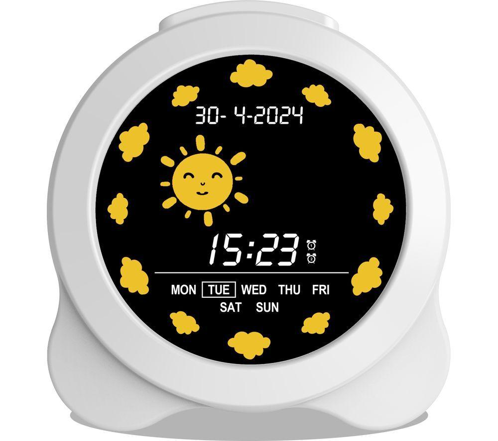 GROOV-E Kidz Sleep Training Alarm Clock - White