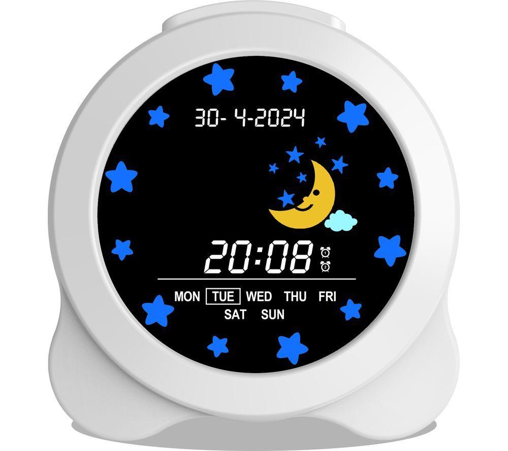 GROOV-E Kidz Sleep Training Alarm Clock - White image number 2 of 2
