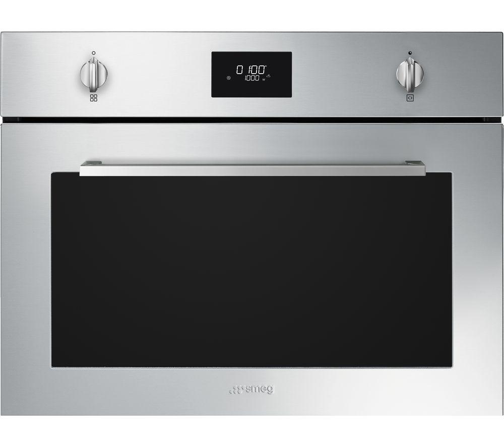 SMEG Cucina SO4401M1X Built-in Combination Microwave - Stainless Steel, Stainless Steel