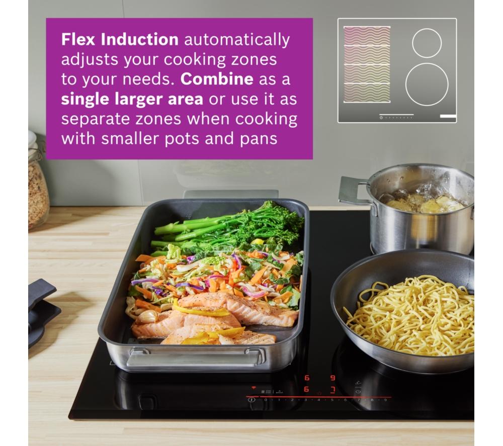BOSCH Series 6 PIX631HC1E 60 cm Electric Induction Hob - Black image number 5 of 16
