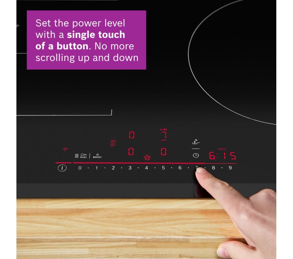 BOSCH Series 6 PIX631HC1E 60 cm Electric Induction Hob - Black image number 8 of 16