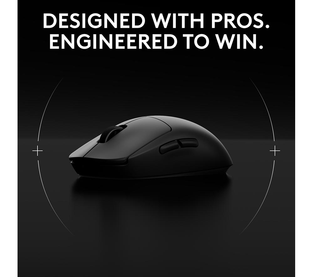 Logitech PRO Wireless Optical Gaming Mouse offers with RGB Lighting Black