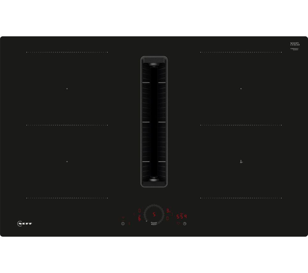 NEFF N70 V58NHQ4L0 80 cm Electric Induction Smart Hob – Black, Black