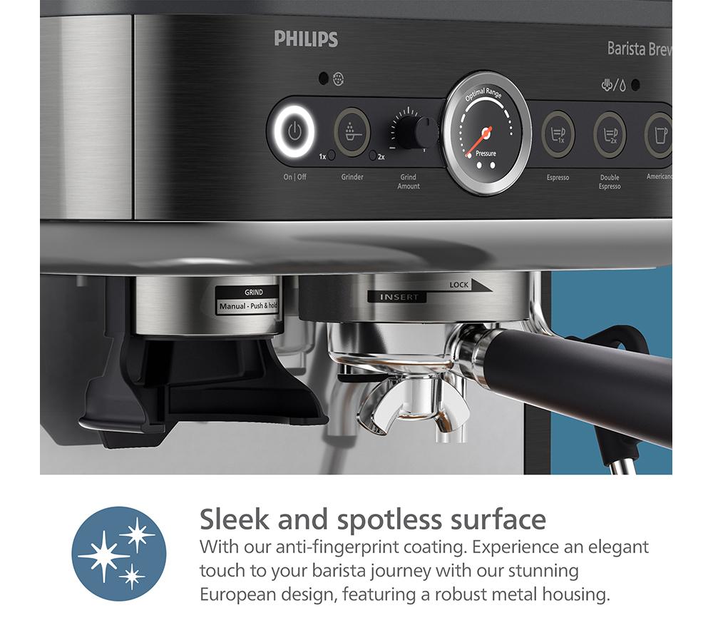 PHILIPS Barista Brew PSA3218/10 Bean to Cup Coffee Machine - Black image number 11 of 11