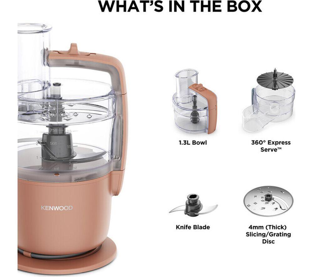 KENWOOD Multipro Go FDP22.130RD Food Processor - Clay Red image number 8 of 8