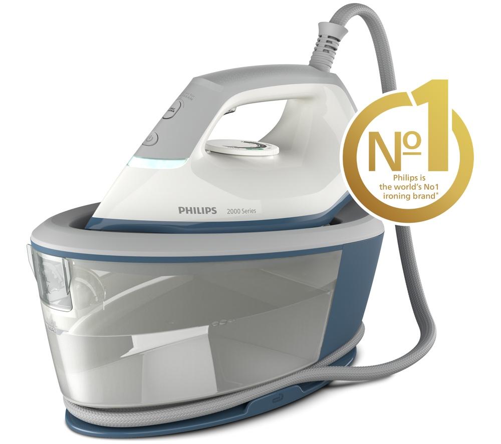 PHILIPS 2000 Series PSG2000/20 Steam Generator Iron - Blue & White image number 2 of 8