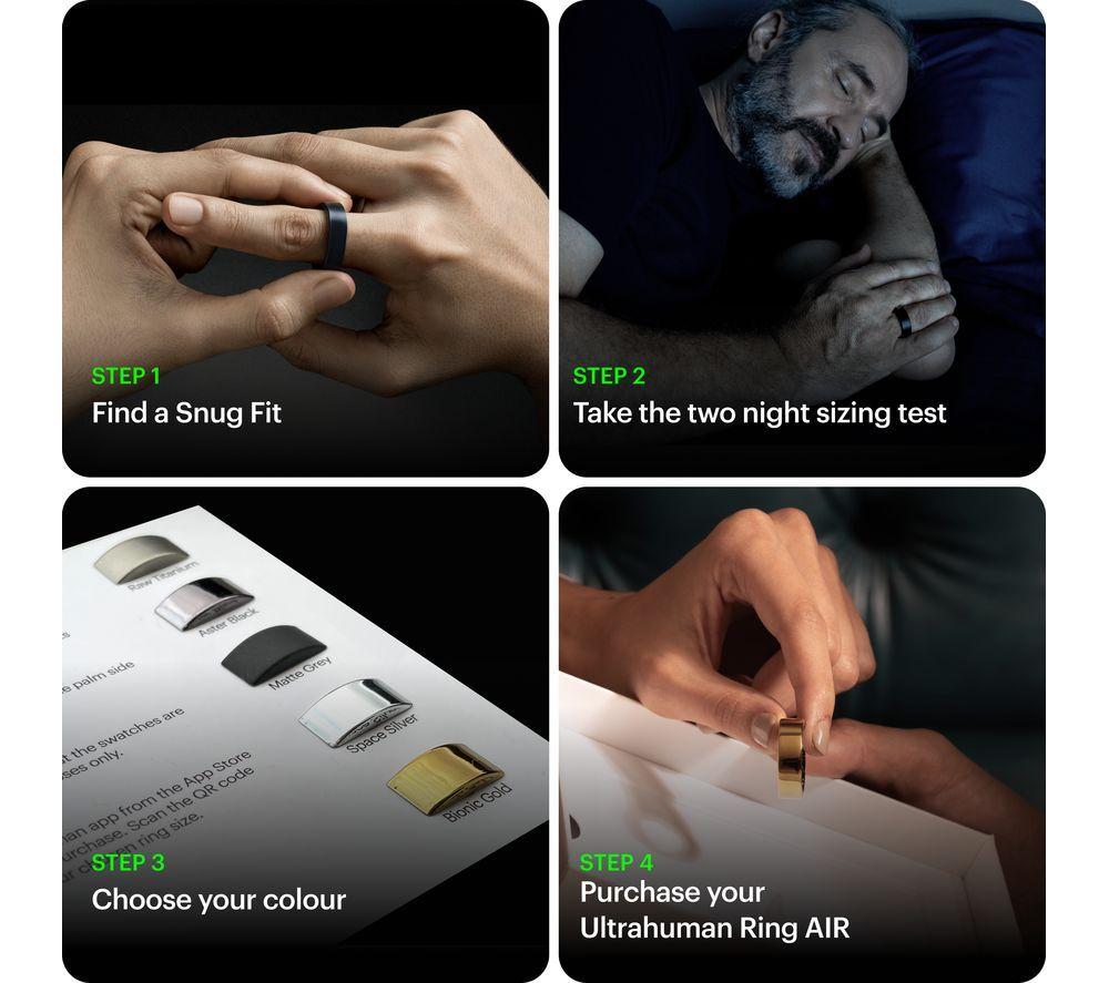 Buy ULTRAHUMAN Ring Sizing Kit Black Currys