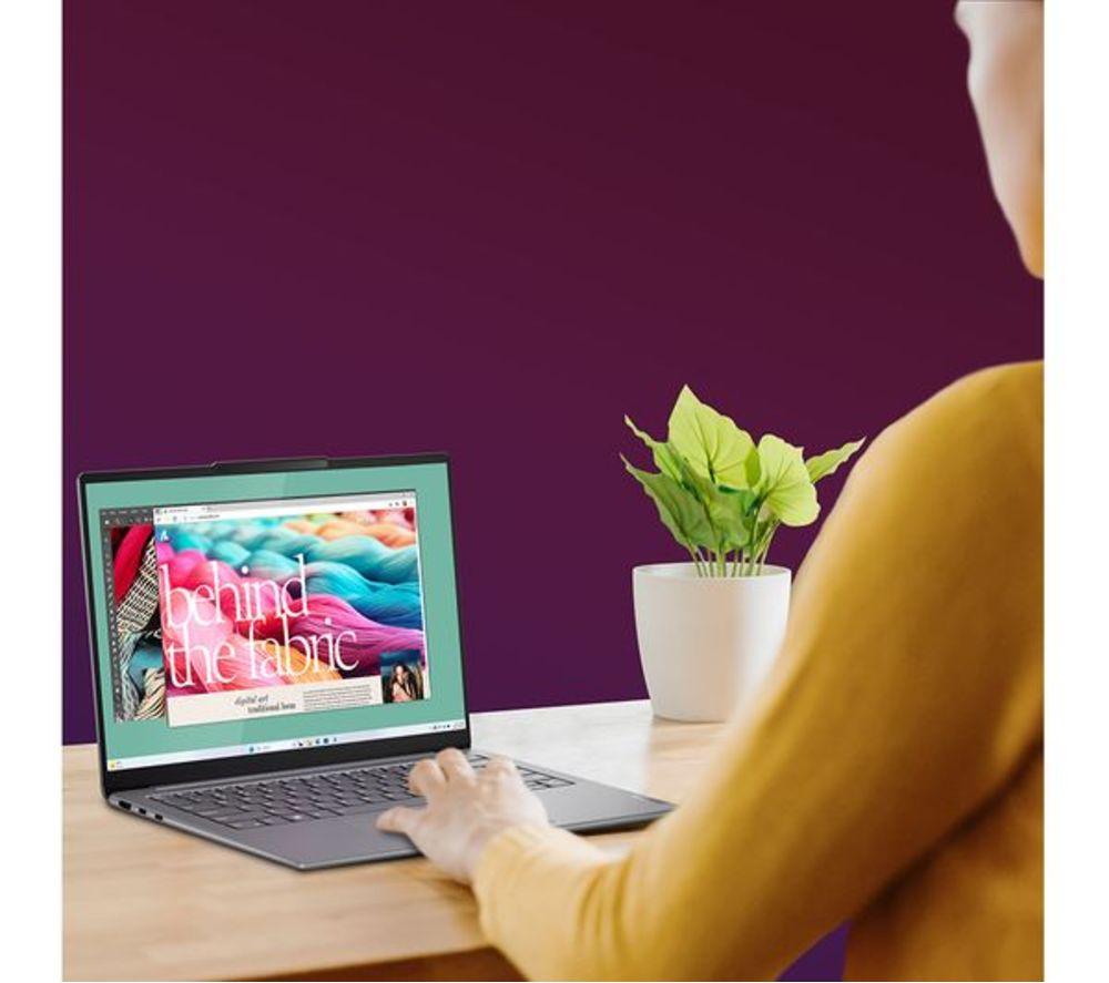 LENOVO Yoga Slim 7 14" Refurbished Laptop - Intel&reg; Core&trade; Ultra 7, 1 TB SSD, Grey (Excellent Condition) image number 2 of 9