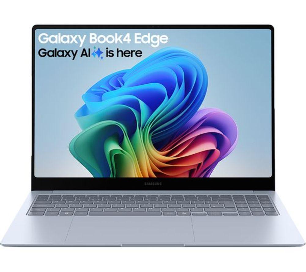 Samsung Galaxy Book4 Edge 16" Refurbished Laptop, Copilot Pc - Snapdragon X Elite, 512 Gb Ssd, Sapphire Blue (Excellent Condition), Blue