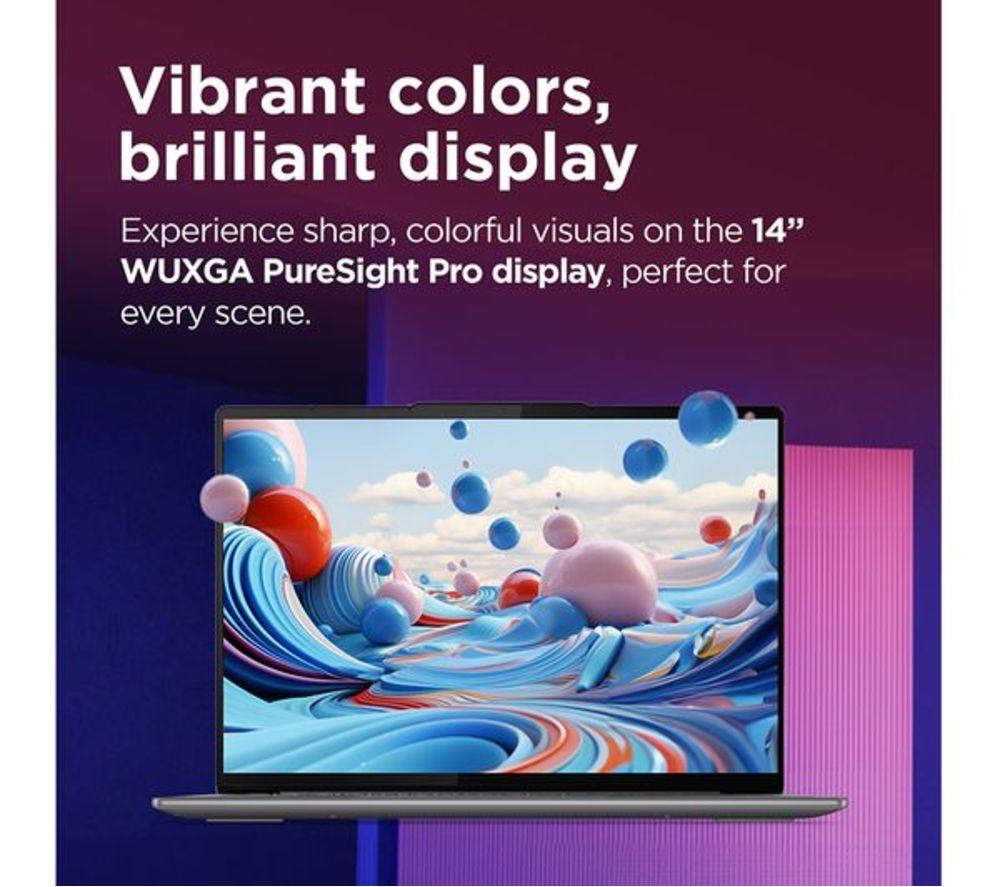 LENOVO Yoga Slim 7 14" Refurbished Laptop - Intel&reg; Core&trade; Ultra 7, 1 TB SSD, Grey (Very Good Condition) image number 3 of 9