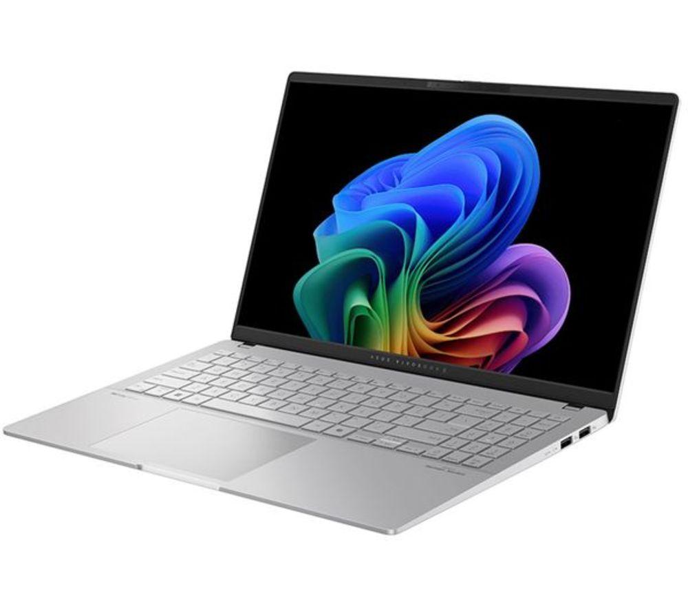ASUS Vivobook S 15" Refurbished Laptop, Copilot+ PC - Snapdragon X Elite, 1 TB SSD, Silver (Very Good Condition) image number 8 of 16