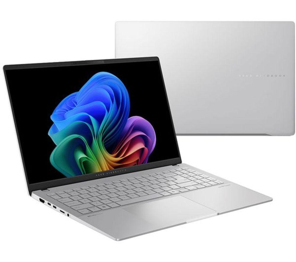 ASUS Vivobook S 15" Refurbished Laptop, Copilot+ PC - Snapdragon X Elite, 1 TB SSD, Silver (Very Good Condition) image number 13 of 16