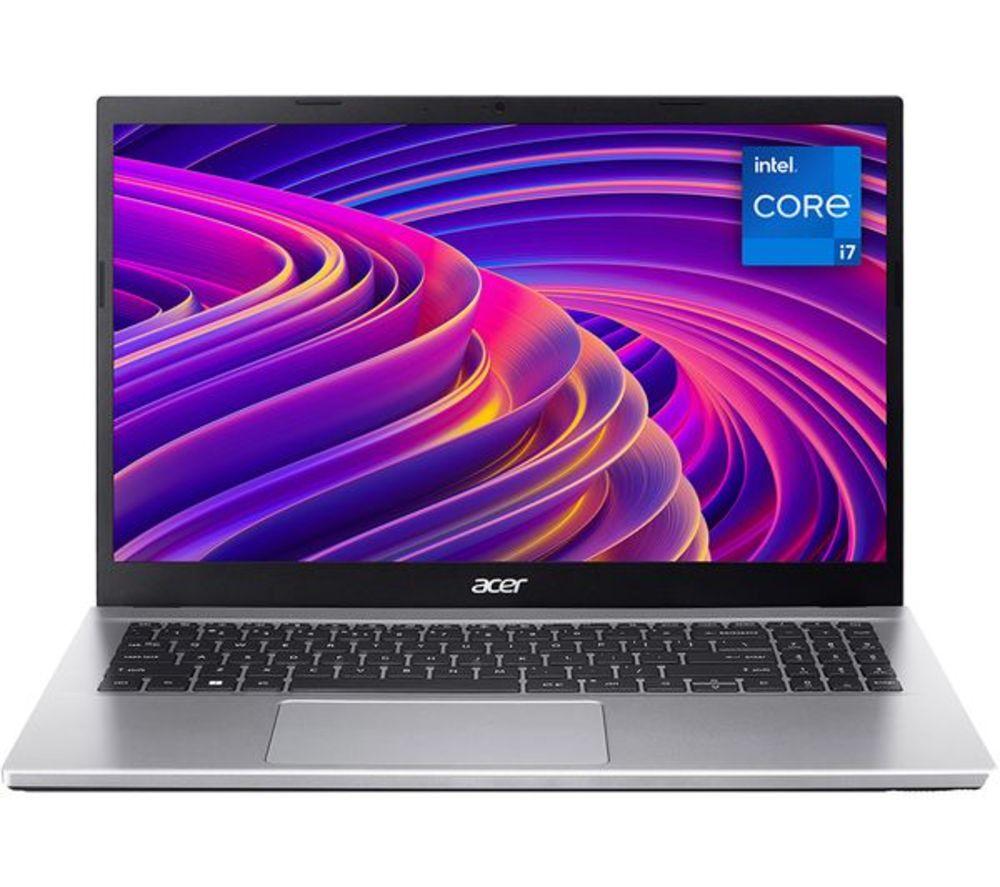 ACER Aspire 3 156 Refurbished Laptop - IntelCore? i7 512 GB SSD Silver Very Good Condition SilverGrey