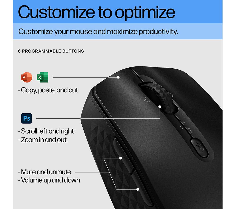HP 420 Wireless Optical Mouse image number 3 of 14