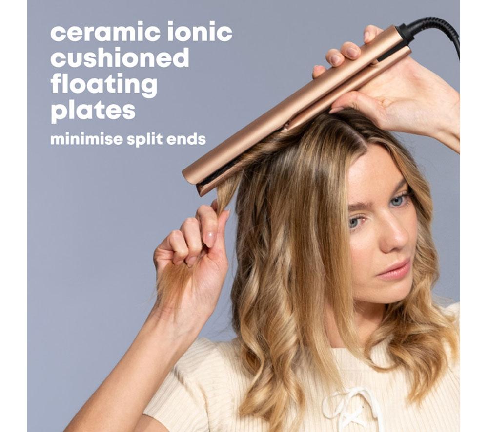 REVAMP Dynamic Radiance Straight & Style Ceramic Ionic Hair Straightener - Gold image number 6 of 8