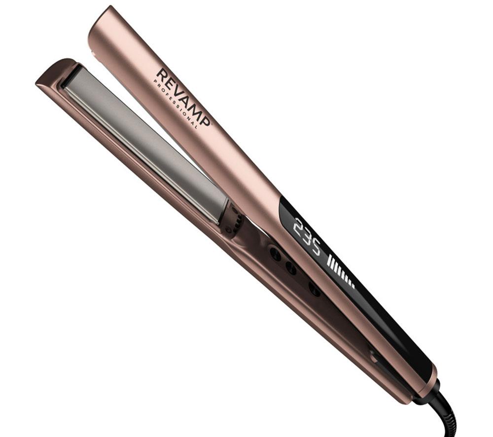 REVAMP Dynamic Radiance Straight & Style Ceramic Ionic Hair Straightener - Gold image number 8 of 8