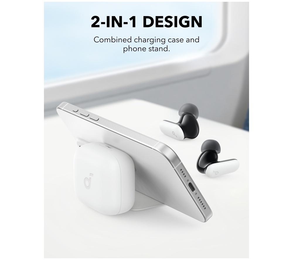 SOUNDCORE R50i NC Wireless Bluetooth Noise-Cancelling Earbuds - White image number 4 of 10
